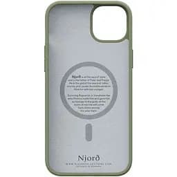 Чохол-накладка Njord Suede MagSafe Case Olive для iPhone 15 (NA51SU06) - мініатюра 5