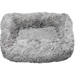 Лежак плюшевий для тварин Milord PONCHIK S 50x38x19 см (сірий)