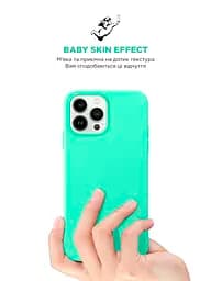 Силиконовый чехол для Apple iPhone 14 Pro Max, ICON2 Case, зеленый, противоударный, панель, защита всего корпуса, матовая поверхность Soft Touch, выступает над дисплеем, совместим с защитными стеклами и пленками, с микрофиброй, ArmorStandart (ARM63615) - мініатюра 8