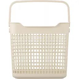Кошик для білизни Ardesto пластик PP 38x29.5x33 см 26 л бежевий (ARHC2402BG) - мініатюра 2