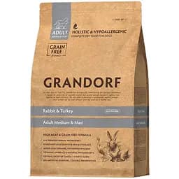 Сухий корм для дорослих собак середніх та великих порід Grandorf Rabbit & Turkey Adult кролик з індичкою 10 кг