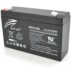 Аккумуляторная батарея AGM RITAR RT6100, Black Case, 6V 10Ah (150 х 50 х 93 (99)) Q10