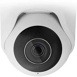 IP-камера Ajax дротова TurretCam, 5мп, 4мм, Poe, True WDR, IP 65, ІЧ 35м, аудіо, кут огляду 75°до 85°, купольна, біла - мініатюра 2