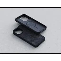 Чохол-накладка Njord Salmon Leather MagSafe Case Black для iPhone 15 Pro Max (NA54SL00) - мініатюра 6