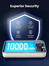 Магнітний Magsafe Повербанк Ugreen PB561 10000mAh 20W з бездротовою магнітною зарядкою для iPhone бежевий - мініатюра 7