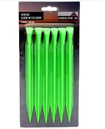 Кілочки High Peak Glow in the Dark ABS Peg 20 см 6 шт. Luminous Green (42202) 929003