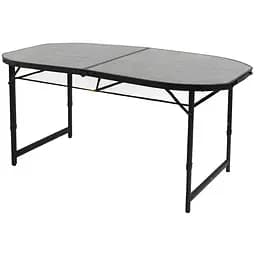 Складний стіл Bo-Camp Northgate Oval 150x80 cm Black/Grey (1404188), Сірий - мініатюра 3