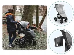 Прогулянкова коляска Lionelo Annet Plus Concrete - мініатюра 6