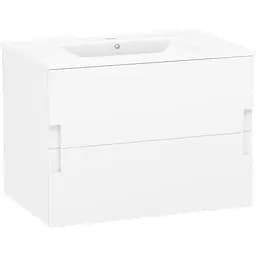 Тумба підвісна Imprese Karlov з умивальником 80 см Білий u08507603FJ Білий