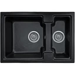 Мойка кухонная Valetti 43N гранитная 620х425 мм черная