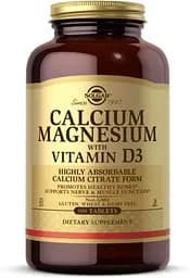 Вітаміни та мінерали Solgar Calcium Magnesium with Vitamin D3, 300 таблеток