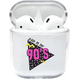 Прозорий силіконовий чохол Apple AirPods - Wonderful time (KAP1154)