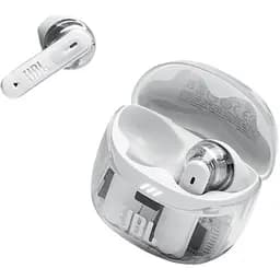 Навушники бездротові JBL Tune Flex 2 (JBLTFLEX2GWHT) стереогарнітура в кейсі прозора біла