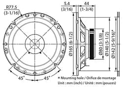 Коаксіальна автоакустика Kenwood KFC-S1756 [55253] - мініатюра 2