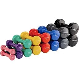 Гантелі для фітнесу вінілові круглі York Fitness 2х4кг сірий - мініатюра 3