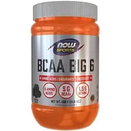 Амінокислота NOW BCAA Big 6 Powder, 600 грам - Виноград - Термін 12.25