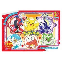 Дитячий пазл "Покемони" G-Toys PM05 постер, 117 елементів