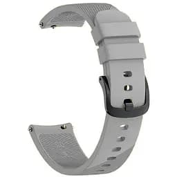 Ремешок силиконовый Tamister для часов 20 мм Type B серый