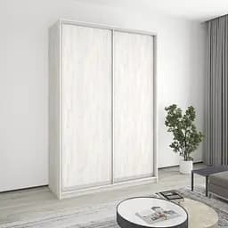 Шафа-купе дводверна MebelStar Комбо AL 2ДСП 160x60x240 см Аляска сірий (MBS-4089)