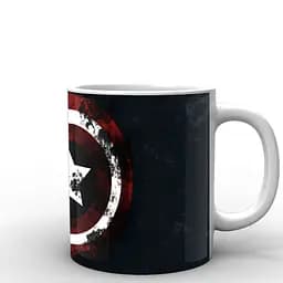 Кухоль GeekLand Captain America лого CA.02.015 330 мл білий