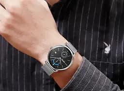 Наручний годинник чоловічий Skmei 9182 Silver Black, 9182SIBK (18400) - мініатюра 6