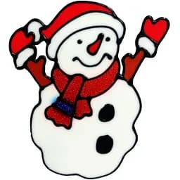 Силиконовая наклейка на стекло Bambi Снеговик 20 х 15 см (13-63-21)