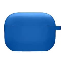 Силиконовый футляр с микрофиброй для наушников Airpods Pro 3 Синий / Royal blue