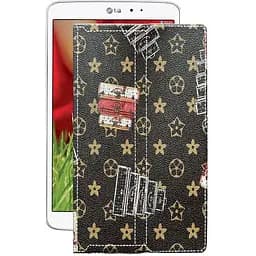 Чехол StatusCASE из экокожи для планшета LG G Pad 8.3 v500 Луи-Витон-коричневый