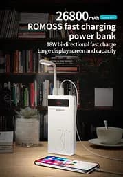 Батарея універсальна мобільна Romoss 30000mAh Sense8P+ (PHP30-515-1134) біла - мініатюра 3