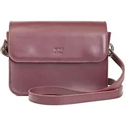 Жіноча шкіряна міні сумка Moment бордова