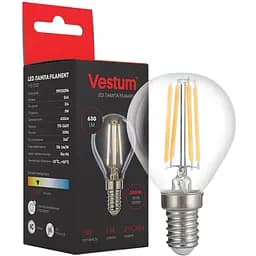 Светодиодная филаментная лампа Vestum G45 Е14 5Вт 220V 3000К 1-VS-2230
