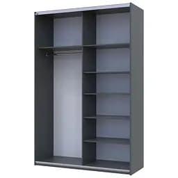 Шафа-купе Doros G-Caiser Графіт Графіт 1 ДСП / 1 дзеркало 160х60х240 (42005084) - мініатюра 6