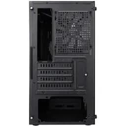 Корпус 1stPlayer BS-2-BK-3F1, Black, без БЖ, Mini Tower, Micro ATX / Mini ITX, 1xUSB 3.0 / 2xUSB 2.0, макс. CPU - 155 мм / VGA - 285 мм, 3x120 мм RGB, бічна панель із загартованого скла - мініатюра 5