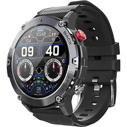 Смарт-годинник Lemfo LF26MAX силіконовий ремінець Black (16365-hbr)