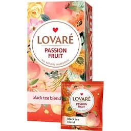Чай чорний Lovare Passion fruit 48 г (24 шт. х 2 г) - мініатюра 3