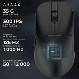 Миша Ajazz AJ159P MC Black Charging Dock (AJ159P-MC-B) - мініатюра 12