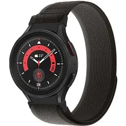 Браслет для Samsung Galaxy Watch 5 - чорно-жовтогарячий Watchbands Cloth ширина кріплення 20мм нейлоновий (WB3904109)