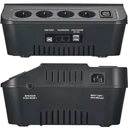 Джерело безперебійного живлення Accurat Flux 850 850VA 510W 165Vac-275Vac - мініатюра 3