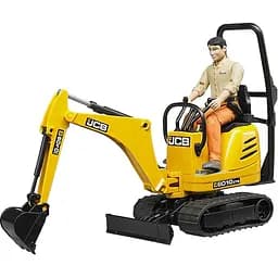 Іграшкова машинка Bruder Міні-екскаватор JCB та фігуркою 1:16 (62002)
