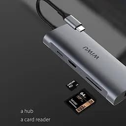 Перехідник HUB WIWU Alpha 831HRT Grey - мініатюра 3