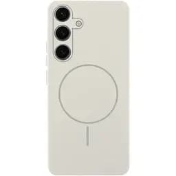 Чохол Lakshmi Silicone Cover Full Camera (AA) with MagFit для Samsung Galaxy S24 FE Білий/White