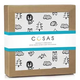 Пелюшки муслінові Cosas Animals 75x100 см, білі