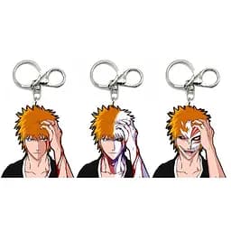 Брелок голографический 3D Блич Ичиго Куросаки Bleach Kurosaki Ichigo 5 см