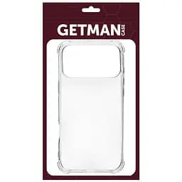 TPU чохол GETMAN Ease logo посилені кути для Apple iPhone 17 Pro Max (6.9) Безбарвний (прозорий) - мініатюра 8