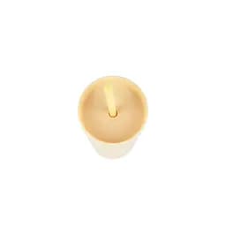 Охолоджуюча матова склянка 473 мл BPA-Free з трубочкою 21х6.5см light yellow - мініатюра 3