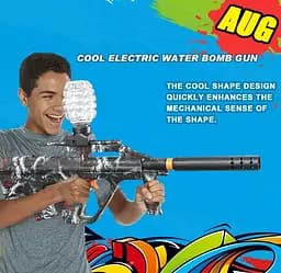 Бластер Automatic Splatter Gun 5000 шт. гель кульок з бризками red - мініатюра 5