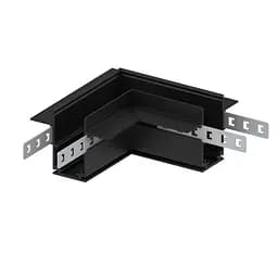 З'єднувач кутовий Feron LD2004 для вбудованого шинопровода чорний