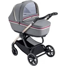 Універсальна коляска 2 в 1 CAM Techno Milano рама золота, сіра (805T/V93/978/553K)