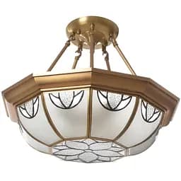 Люстра Brille Тиффани торт потолочная E27 60W PB (BL-638C/4)