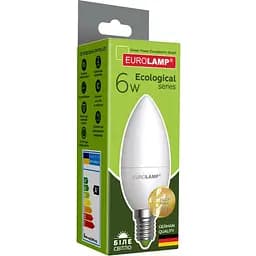 Світлодіодна лампа Eurolamp LED Ecological Series, CL 6W, E14 4000K (LED-CL-06144(P)) - мініатюра 4